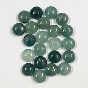 10mm Natural Green Grandidierite Round Shape Cabochon Flatback Wholesale Loose Gemstone for Jewelry Making at Wholesale Price - Product Image 1