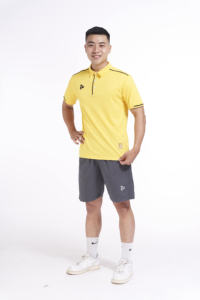 เสื้อสำหรับผู้ชายผ้าโพลีเอสเตอร์แขนสั้นทรงพอดีตัวแห้งเร็วสำหรับผู้ชายผู้หญิงและเด็ก - Product Image 2