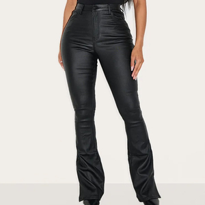 Custom logo wide leg jeans women cotton jeans high waist flared pants streetwear fashion bulk supply export - Product Image 1