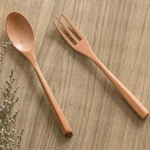 Acacia Wooden <b>Salad</b> <b>Tools</b> 2-Piece Set Eco-Friendly Dishwasher Safe Multifunction American Style for Home & Wedding Tabletop Use - Product Image 3