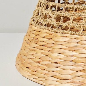 Collier de sapin de Noël en gros pour la décoration intérieure, en jonc de mer naturel et jacinthe d'eau tressée, du Vietnam - Product Image 2