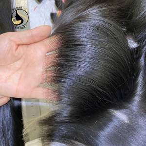 Perruque Lace Frontal wig lisse — meetu, cheveux Transparent HD, Swiss 100%, cuticules alignées, 13x4 13x6, vente en gros - Product Image 6