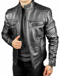 Vestes d'hiver en cuir personnalisées OEM, style letterman, brodées, pour hommes, en vente à prix de gros. - Product Image 3