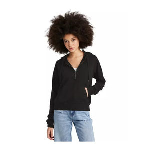 Black <b>Zip</b> <b>Up</b> Hoodie | Heavyweight Fleece Hooded Sweatshirt | Oversized Streetwear <b>Zip</b> Hoodie | Custom OEM Manufacturer - Product Image 3