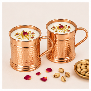 Lot de mugs Moscow Mule en cuivre pur, design martelé artisanal, verres à bière pour bars et restaurants, logo personnalisable - Product Image 3