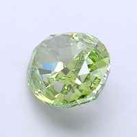 Diamant de laboratoire CVD ovale de 3,06 carats, vert vif fantaisie modifié, clarté VVS1, polissage excellent, pierre précieuse non montée pour bijoux