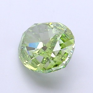 Diamant de laboratoire CVD ovale de 3,06 carats, vert vif fantaisie modifié, clarté VVS1, polissage excellent, pierre précieuse non montée pour bijoux - Product Image 2