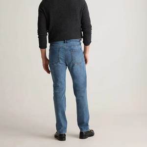 Factory Direct Sales Straight Denim <b>Trousers</b> Custom <b>Light</b> Wash Men Denim Jeans - Product Image 2