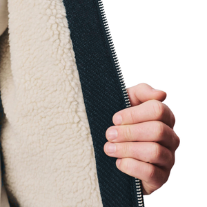 Textured Borg <b>Lined</b> Zip Up <b>Hoodie</b> <b>Mens</b> Sherpa Fleece Jacket Warm Winter Casual Streetwear Outerwear Wholesale Clothing Suppliers - Product Image 3