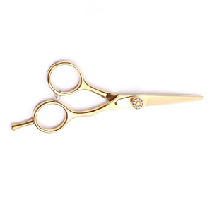 Ciseaux de barbier pour hommes à lame arrondie en acier inoxydable, avec poignée confortable, dernier design, pour la coupe et l'éclaircissement des cheveux, personnalisables - Product Image 4