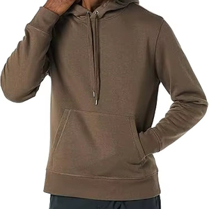 Men's Heavyweight Polyester/Cotton Hoodies Sweatshirts <b>Thick</b> <b>Fleece</b> Custom Front Logo Print Regular Fit Quick Dry Breathable for - Product Image 3