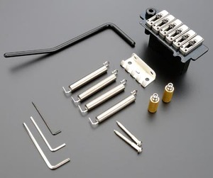 Guitare électrique D19BB, noir brillant, selle en acier inoxydable Wilkinson, pont vibrato à deux points, fabriqué en Corée, pièces et accessoires de guitare - Product Image 4