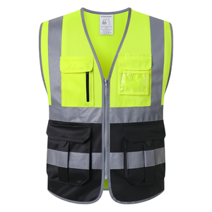 Nouvelle Arrivée Vêtements de Travail Personnalisés pour Hommes à Haute Visibilité en Maille Polyester Respirante avec Fermeture Éclair – Prix de Gros - Product Image 1