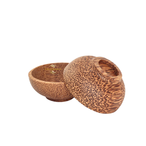 VIETCHOICE Ivy Bol en bois de coco naturel moderne et écologique pour le camping et la restauration - Product Image 6
