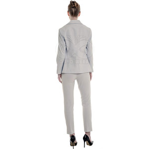 Fashion Ladies Business Suit <b>Blazer</b> And Trouser <b>Set</b> Classic Office Wear Formal Clothing Custom Design - Product Image 2