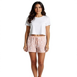 Ever Glow Lightweight Breathable Fur Trim Bow Flowers Tassel Button Women's <b>Shorts</b> Elastic Waistband Side-seam Pockets - Product Image 6
