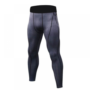Very Low Price High Quality Seamless Men's High-Wasted Cotton/Bamboo Fiber Leggings Elastic Waist Breathable Fitness Wear Custom - Product Image 1