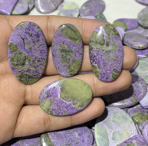Piedra Cabujón de Stichtita Natural de Alta Calidad, Gema Suelta para Meditación, Sanación y Fabricación de Joyas, Suministros al por Mayor - Product Image 3