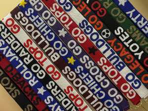 Handmade Beaded Gameday Purse <b>Strap</b> with Free Clear Bag - Product Image 1