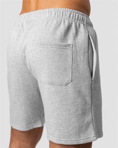 Pantalones Cortos de Hombre Personalizados 100% Algodón Tejido de Rizo Transpirable Ecológico con Cordón Ajustable Frontal Sólido Estilo Urbano OEM ODM Teñido Liso - Product Image 2