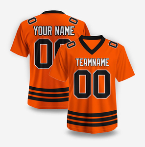 Camiseta de fútbol con cuello en V para hombre, estampado sublimado, malla transpirable, manga corta, ropa deportiva para adultos, camiseta de fútbol con cuello en V para hombre - Product Image 4