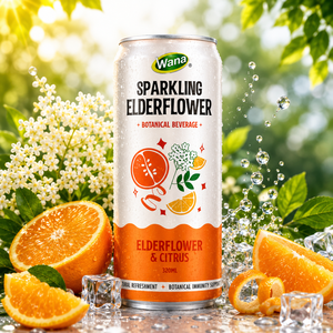 Boisson gazeuse rafraîchissante à la fleur de sureau 320ml en canette, saveur florale naturelle, marque personnalisée, approvisionnement en boissons Vietnam - Product Image 4