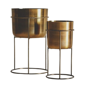 Powder Coated Black Gold Planter Flower <b>Pot</b> Decorative Metal Planter <b>Pot</b> Wedding Decoration Living Room - Product Image 6