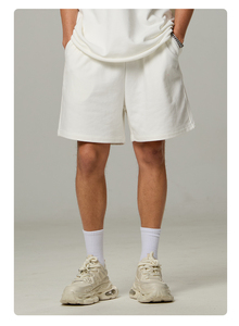 Shorts Bermuda en Toile Style Urbain pour Homme - 100% Polyester Taille Mi-Haute Élastique Motif Uni Écologique avec Poches - Product Image 4