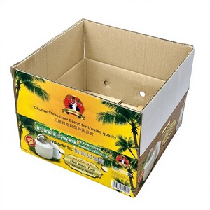Caja de Cartón Corrugado Personalizada Quyet Thang para Cocos Frescos, Embalaje de Exportación con Orificios de Ventilación, Resistente y Reciclable - Product Image 1