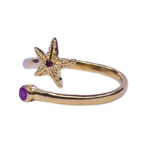 Wedding Wear 925 Sterling Silver Gold Plated Jewelry Ruby Gemstone Women Wear Classic <b>Couple</b> <b>Ring</b> - Product Image 3