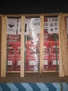 VOLTAIK 12V 400Ah C10 Premium Tubular Solar Inverter <b>Battery</b> High Efficiency Deep-Cycle Lead Acid Home Solar <b>Backup</b> System Red - Product Image 4