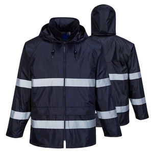 Chaqueta de Seguridad Reflectante de Alta Visibilidad, Impermeable para Invierno, con Capucha, Tejido Resistente, Logotipo Personalizable - Product Image 4