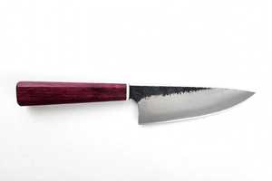Cuchillo de Cocina Petty de Acero Forjado de Alto Contenido de Carbono, Personalizado OEM/DIY de Iron Crown Forge, Espalda Recta, 2mm de Grosor, 26.5 Pulgadas de Longitud Total - Product Image 5