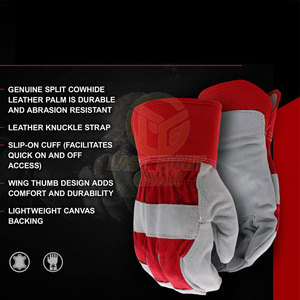 Cheap Price High Quality Working <b>Gloves</b> Durable Material Leather Made Safety Working <b>Gloves</b> - Product Image 5