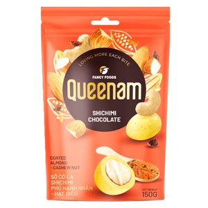 Vente directe usine, meilleures ventes : Dragées chocolatées OEM/ODM HALAL, amandes et noix de cajou enrobées de Shichimi, 150g, bonbons enrobés, export. - Product Image 1