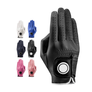 Leather Golf <b>Gloves</b> Breathable Wrist Length Sporty Style For Men Spring Summer Use - Product Image 3