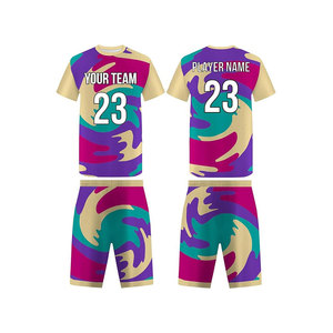 ชุดเสื้อฟุตบอลแบบซับลิเมชั่นพิมพ์ลายพรางสำหรับผู้ใหญ่แบบยูนิเซ็กซ์ ระบายเหงื่อได้ดี 23 ชุด พร้อมชื่อผู้เล่นทีมของคุณ - Product Image 1