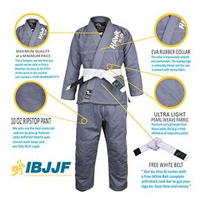 ชุดยิวยิตสู BJJ ผ้าฝ้ายคุณภาพสูง ทอลายเพิร์ลวีฟ ออกแบบได้ตามต้องการ ระบายอากาศได้ดี น้ำหนักเบา ทนทาน เหมาะสำหรับการฝึกซ้อม สำหรับผู้ชาย - Product Image 3