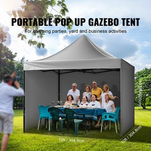 Gazebo Pop-up 3x3 Metri con Pareti Laterali Rimovibili e Borsa con Ruote, Montaggio Istantaneo, Protezione UV e Impermeabile - Product Image 2