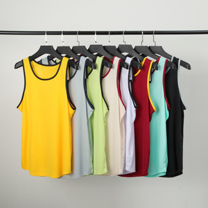 New Design <b>Mens</b> Vest Tops Oversized Gym Wear Big Armhole Open Side Tanks Top <b>Singlets</b> Quick Dry Stretchable Stringer - Product Image 4