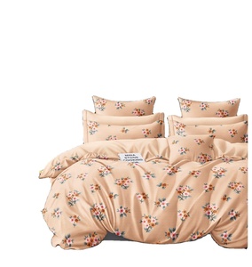 Ensemble de literie en microfibre de luxe 4 pièces, taille king, imprimé rayé, utilisation hôtelière, 400TC, doux, sans plis, respirant, durable, résistant à la décoloration - Product Image 1