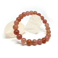 Pulsera de Aleación con Cuentas Rosadas de Perlas de Agua Salada de Lujo para Unisex, 7.5 Pulgadas, 8mm de Diámetro, Certificada por Terceros, Regalo Espiritual, Probada en Laboratorio