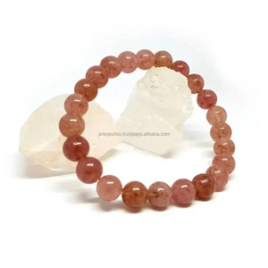 Pulsera de Aleación con Perlas Rosadas de Agua Salada de Lujo para Unisex, 7.5 Pulgadas, 8mm de Diámetro de Perla, Certificada por Terceros para Uso Espiritual - Product Image 5