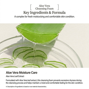 Limpiador Facial de Aloe Vera OEM, Marca Privada, 150 ml, Limpiador Facial Suave e Hidratante para Piel Grasa, ODM Directo - Product Image 5