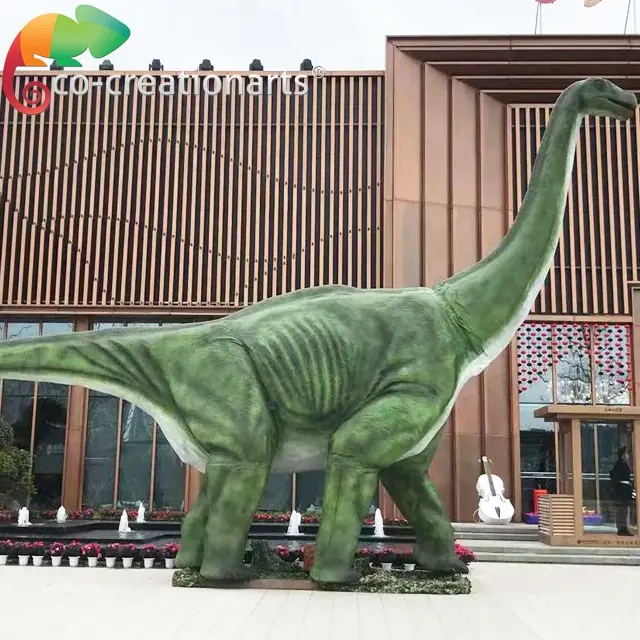 Simulation animated Robotic 35 M Length Long Neck Dinosaur For sale