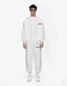 Tracksuit <b>Set</b>-New Design Long Sleeve Running Tracksuit Custom High Quality Heavyweight Solid Men's Winter Sportswear - Product Image 1