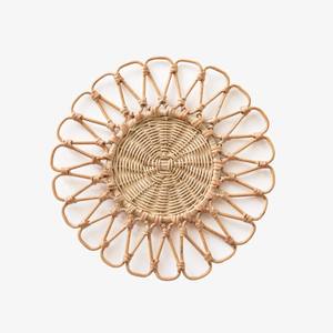 Set de table en rotin de style bohème écologique, tissé à la main, non toxique, réutilisable, épaisseur 10 mm, couleur et forme personnalisées, fabriqué au Vietnam - Product Image 2