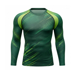 T-shirt de compression pour hommes, personnalisé, séchage rapide, respirant, extensible, pour entraînement sportif, vente en gros, vêtements de sport UE/US - Product Image 3