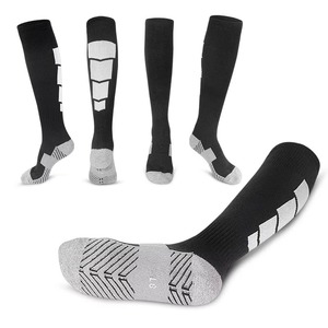 Custom Eco-Friendly Striped Soccer <b>Socks</b> Breathable Bottom Logo Knee High for Men Women Youth Team <b>Training</b> - Product Image 6