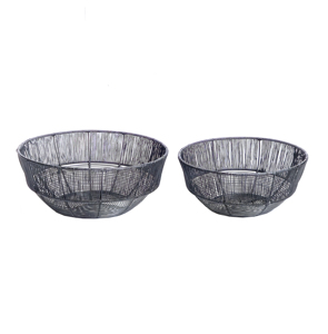 Trendy Black Wire Fruit <b>Basket</b> Colorful Fruits Modern Home & Kitchen Decor Display for Dining <b>Table</b> Countertop Vegetable <b>Basket</b> - Product Image 5